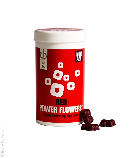 Callebaut power flowers red 4x50gr