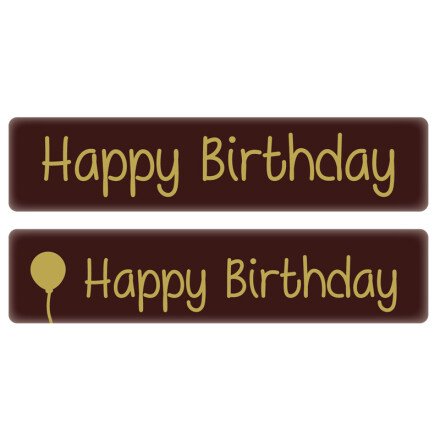 Leman 67427 plaatje happy birthday 10x2,2cm