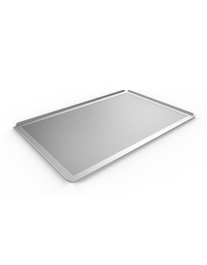 Bakplaat 40x60 alu 1,5mm perf. 4 boorden 45°