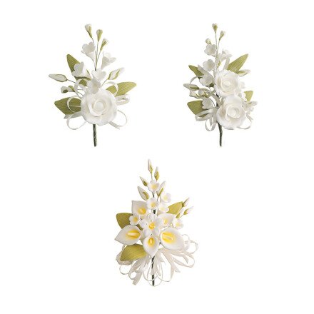 Leman 11142 boeket wit 18x11 5st