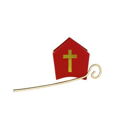 Leman 56376 Staf en mijter 3x4cm 36st