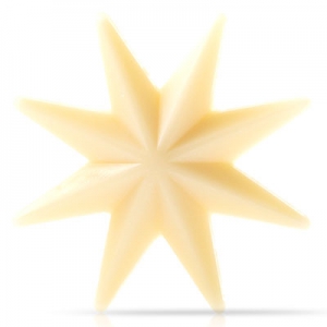 Chocolade ster wit (3D)