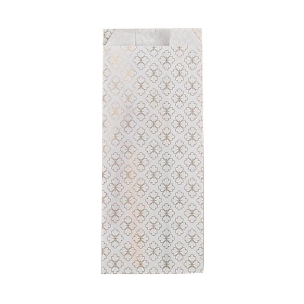 Confiserie zakjes wit/goud 1000st