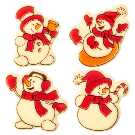 Leman 15648 sneeuwmannen 4x3cm 120st