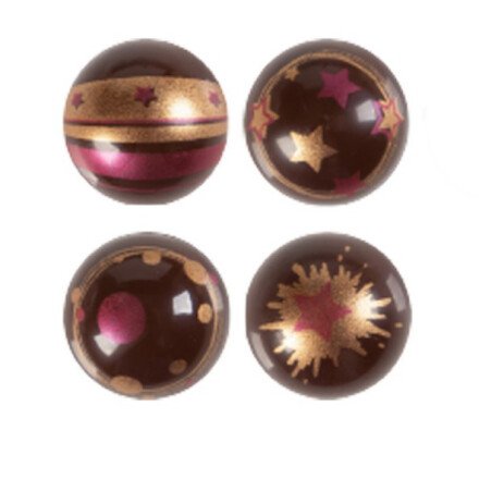 Leman 34702 bol rood kerstmis 2,8cm