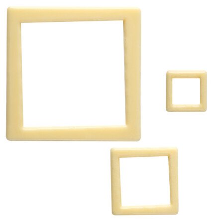 Leman 34768 vierkanten wit 59st