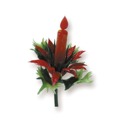 Leman 59816 kerstkrans oranje plast. 144st