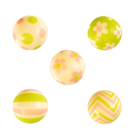 Leman 34964 ass. bollen roze groen 96st