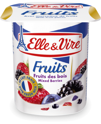 Elle&vire yogh bosvruchten 4x125gr